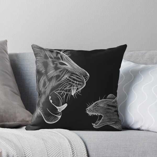Item preview, Cat vs Tiger Sketch designed and sold by CutiPiStudios.