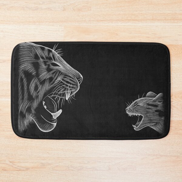 Item preview, Cat vs Tiger Sketch designed and sold by CutiPiStudios.