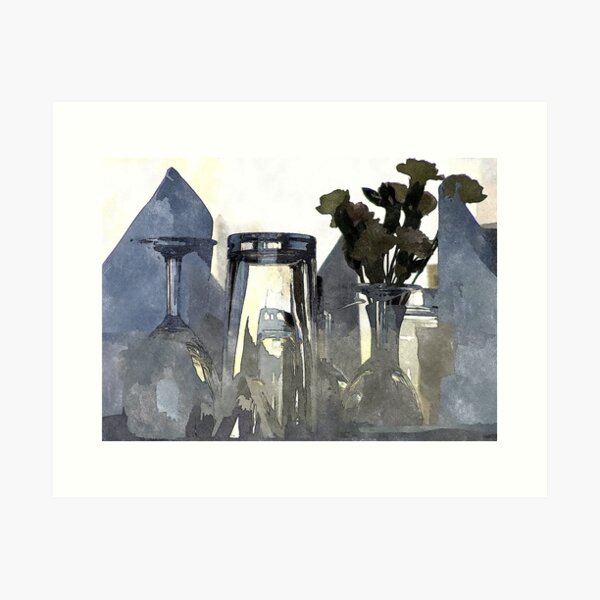 Still Life In Glass Art Print