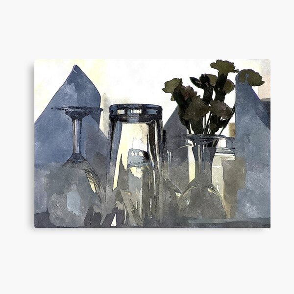 Still Life In Glass Canvas Print