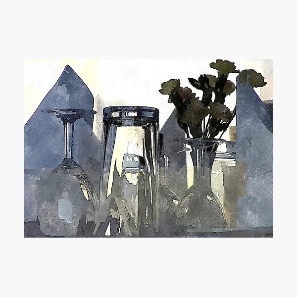 Still Life In Glass Photographic Print
