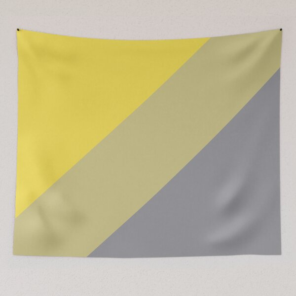 Item preview, Grey Yellow Green Line Design Solid Colors 2021 Color of the Years and Accent Hue designed and sold by ColorOfTheYears.