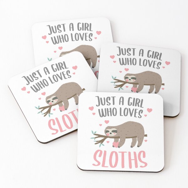 Item preview, Just a Girl Who Loves Sloths Gift Girl designed and sold by CG Studio.