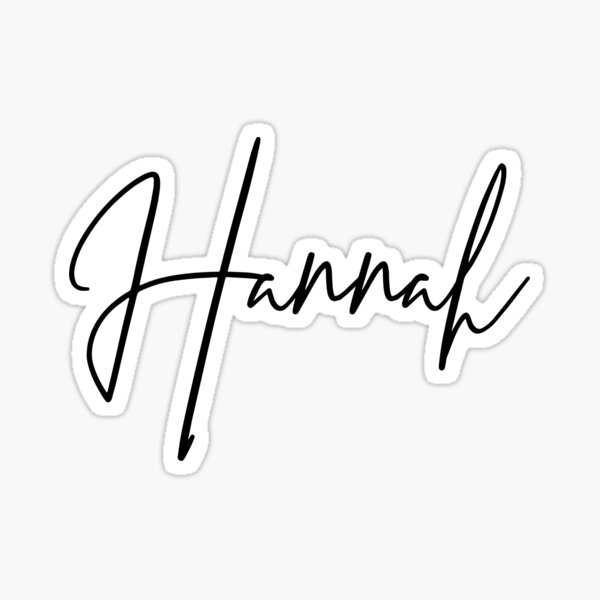 hannaf Hannah Monogram Stickers for Sale | Redbubble