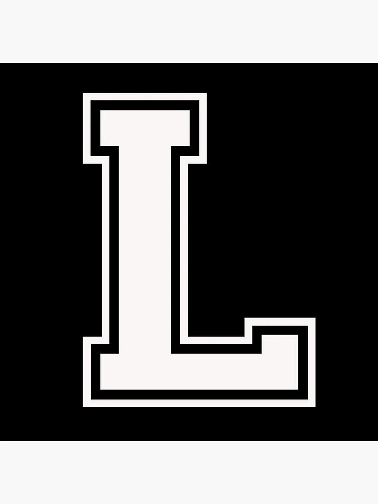 Letter - L (white) | Poster