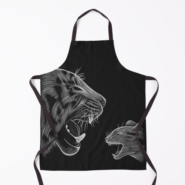 Item preview, Cat vs Tiger Sketch designed and sold by CutiPiStudios.