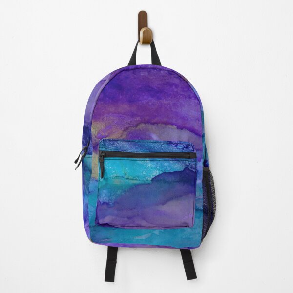 Item preview, Purple Teal Mountain Landscape designed and sold by turbandiva.
