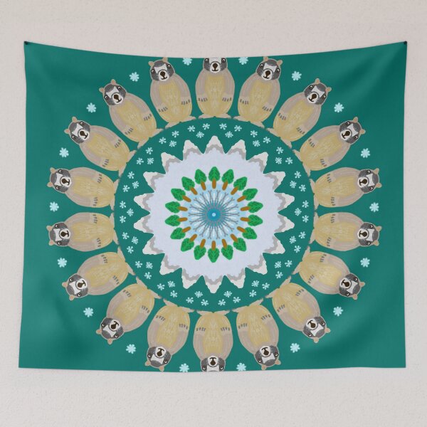 Item preview, Marmot Mountain Mandala Design designed and sold by MandalaZoo.