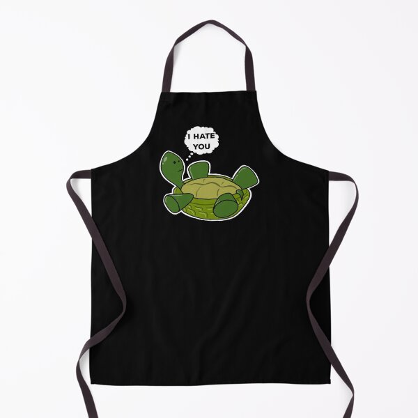 Item preview, Cute Depressed Cartoon Obese Turtle On Back Thinking I HATE YOU Funny designed and sold by YomeHayin.