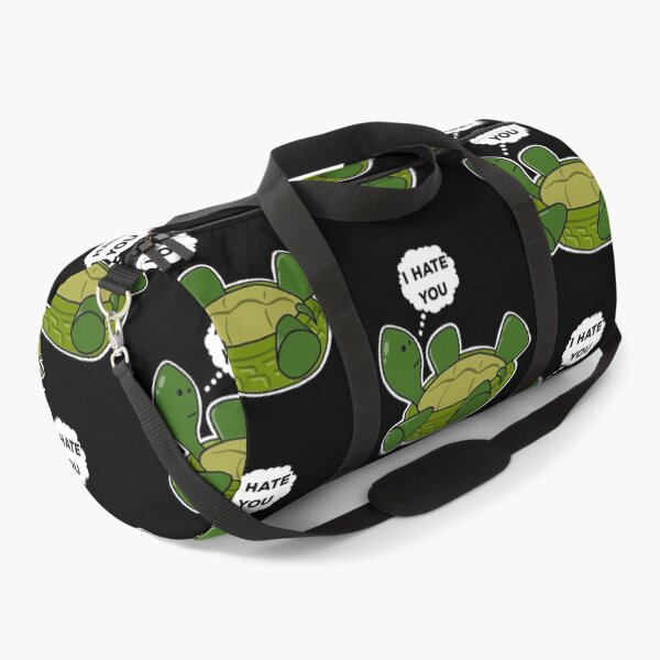Item preview, Cute Depressed Cartoon Obese Turtle On Back Thinking I HATE YOU Funny designed and sold by YomeHayin.