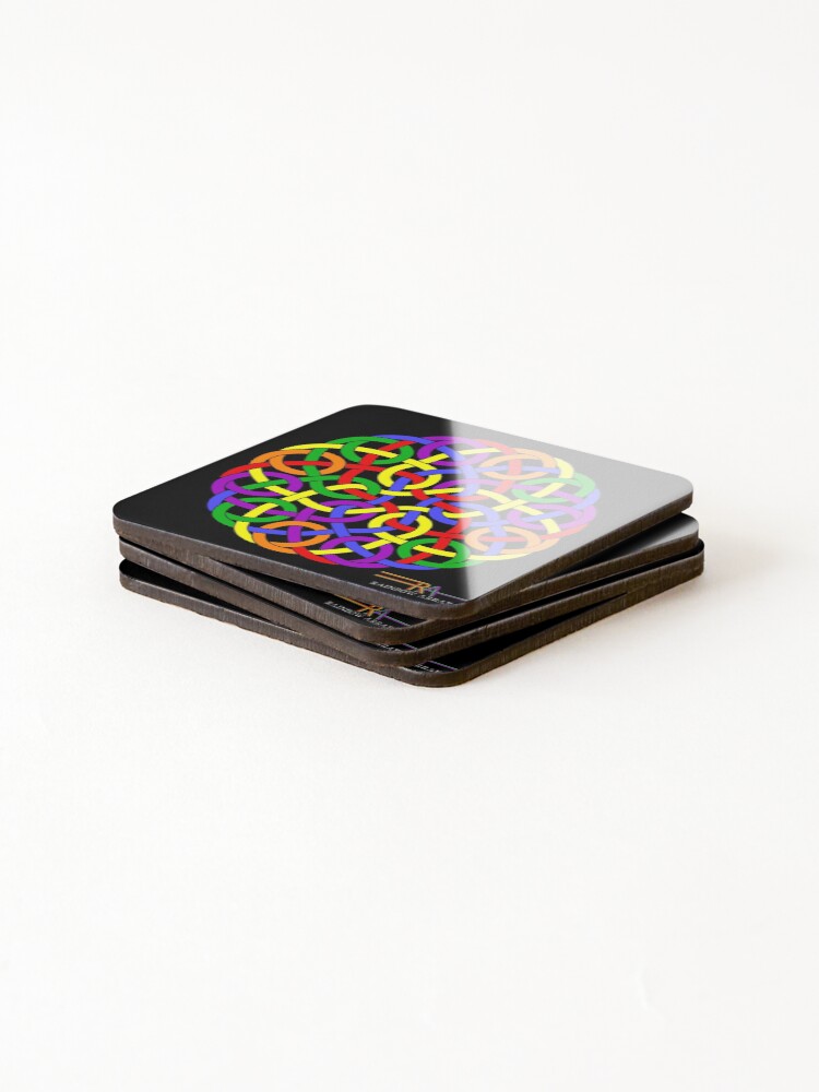 Thumbnail 4 of 5, Coasters (Set of 4), Rainbow Array 85 designed and sold by rainbowarray.