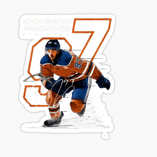 Edmonton Oilers: Connor McDavid 2021 Growth Chart - NHL Removable Wall Adhesive Wall Decal Life-Size 47W x 77H