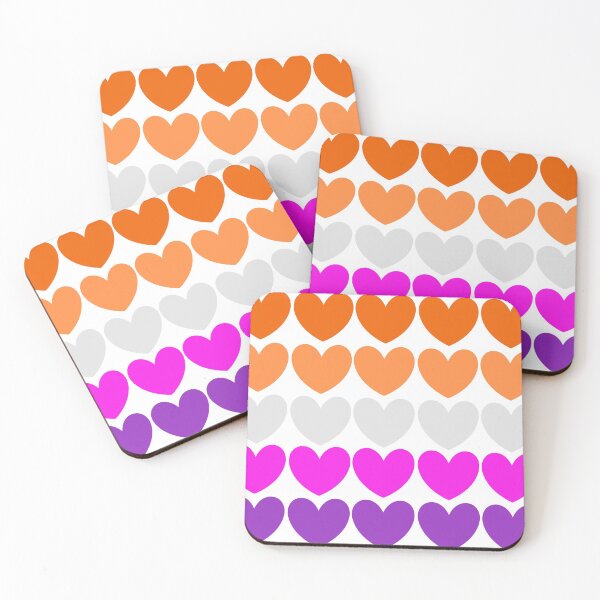 Item preview, Lesbian Pride Hearts designed and sold by busygirl.