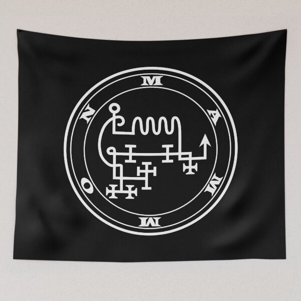 Item preview, Mammon demon white Sigil occult Magick Seal designed and sold by InfernalDesignZ.