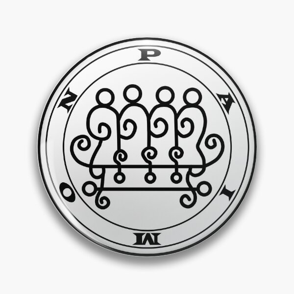 Item preview, Paimon demon King black Sigil occult Magick Seal designed and sold by InfernalDesignZ.