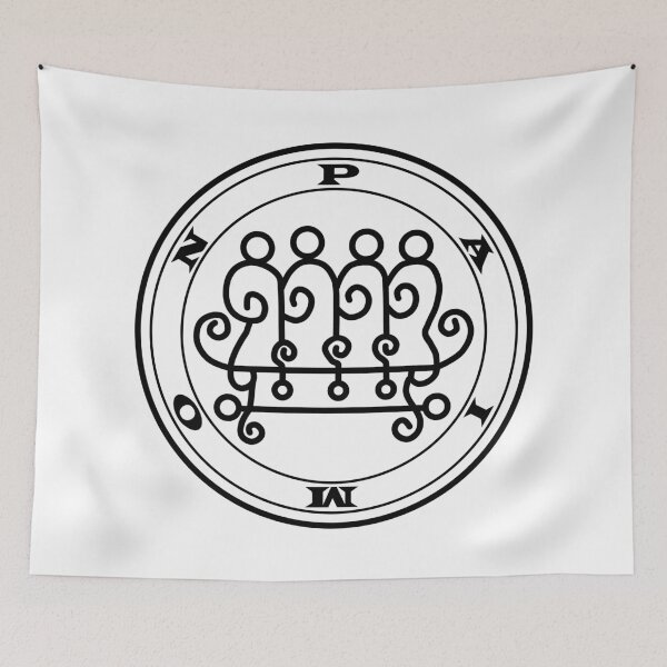 Item preview, Paimon demon King black Sigil occult Magick Seal designed and sold by InfernalDesignZ.