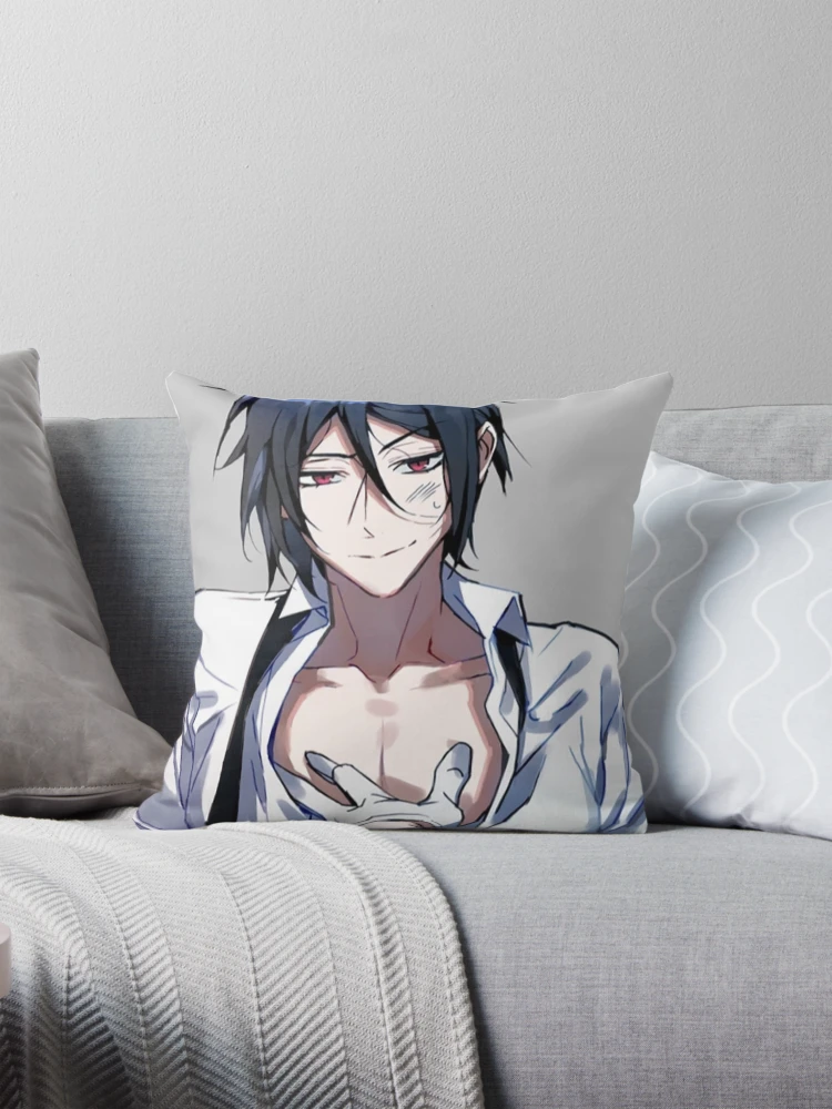 Sebastian michaelis body pillow Pillow for Sale by Japanesestore2 Redbubble