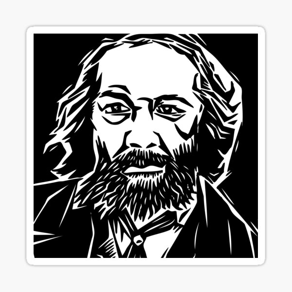 Vista previa del artículo con la obra «Mijail Bakunin», diseñado y vendido por Good-Looking Corpse.