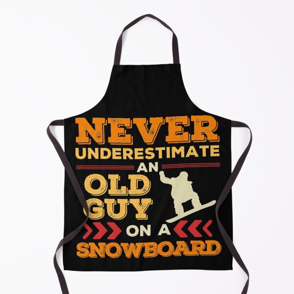 Item preview, Never Underestimate an Old Guy on a Snowboard designed and sold by Hoiho Adventure Shirts.