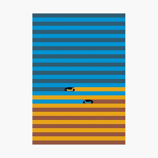 Line cycle Photographic Print