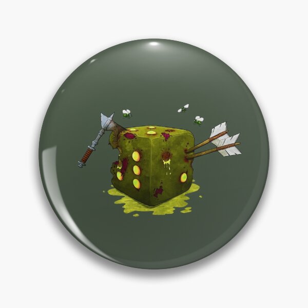 Item preview, D6 Zombie designed and sold by SideQuest - Scribbled Chaos!.