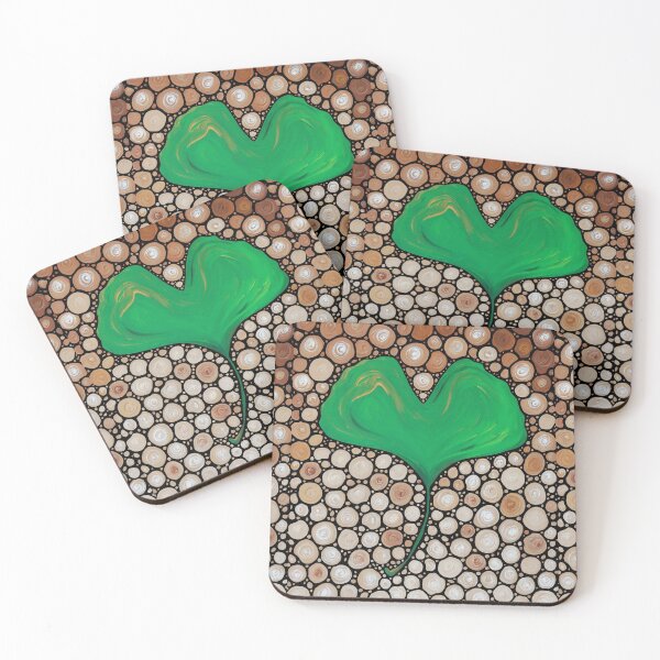 Item preview, Ginkgo Leaf Mosaic Art - Wisdom - Sharon Cummings designed and sold by Sharon Cummings Art.