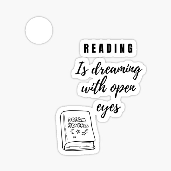 Item preview, Reading is dreaming with eyes open designed and sold by NGstil.