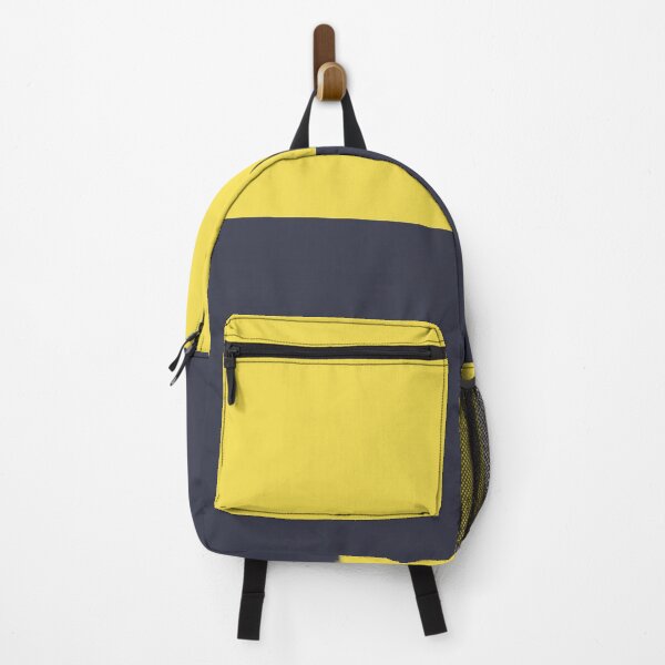 Item preview, Yellow and Navy Horizontal Line Solid Colors 2021 Color of the Year Illuminating and Blue Night designed and sold by ColorOfTheYears.