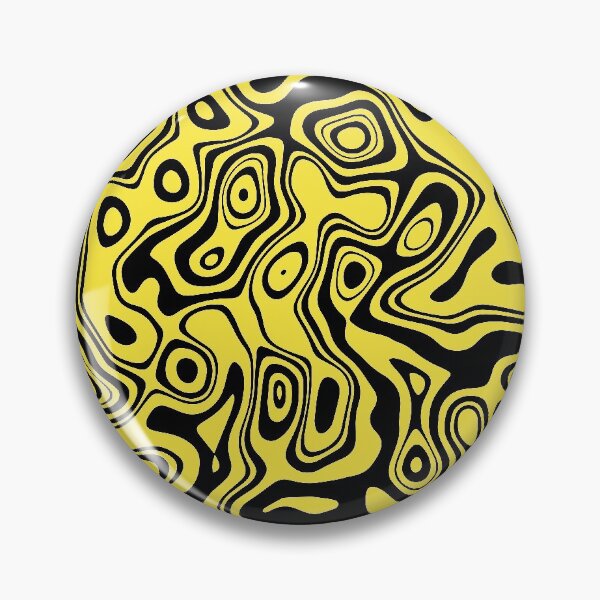 Item preview, decorative abstract free black shapes on yellow background.  Noise Texture designed and sold by mashmosh.