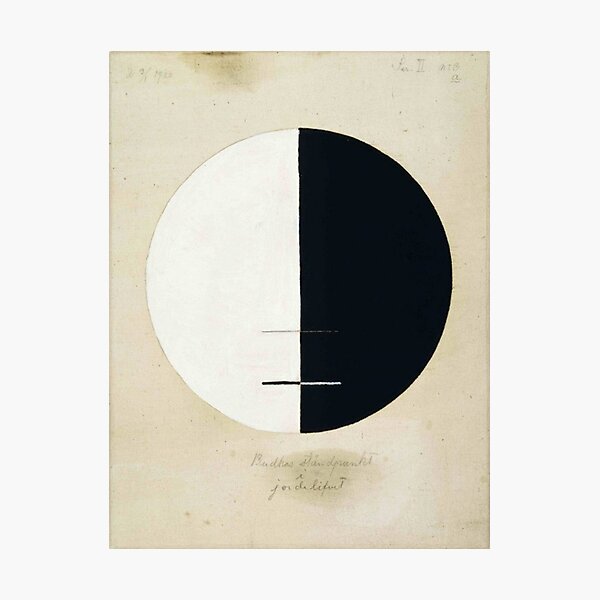 Hilma af Klint - 1920 - Buddhas Standpoint in the Earthly Life - No 3a Photographic Print