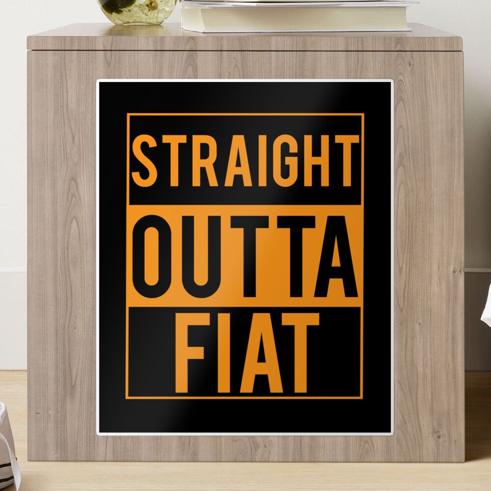 Straight Outta Fiat | Funny Bitcoin Crypto Sticker