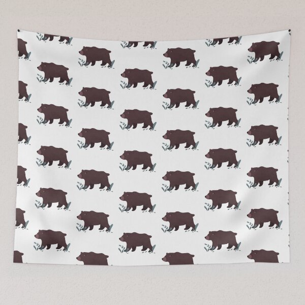 Item preview, Bear walking in the grass designed and sold by Murphy-Moo.