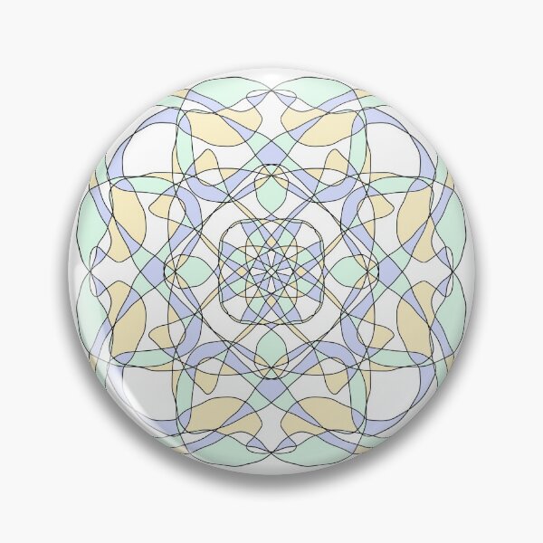Item preview, Geometric green, yellow, and purple design.  designed and sold by PaintingsByKF.