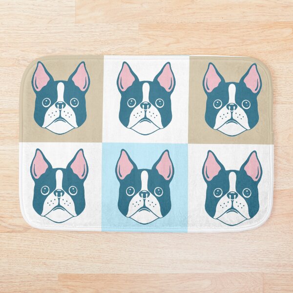 Item preview, Lindo patrón de cara de Boston Terrier en paleta apagada designed and sold by Vanessa Bentley.
