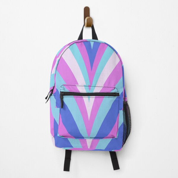 Item preview, Colourful pattern rainbow semi circles purple blue and pink designed and sold by Marilena Strambu.