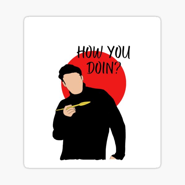 Digital Art portrait Joey Tribianni Sticker