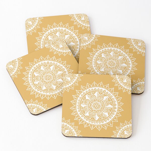 Item preview, Mustard Yellow Zen Mandala designed and sold by Julie Erin Designs.