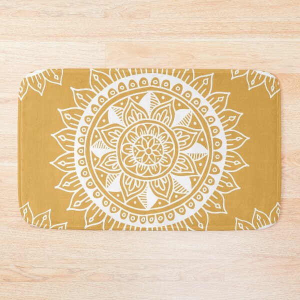 Item preview, Mustard Yellow Zen Mandala designed and sold by Julie Erin Designs.