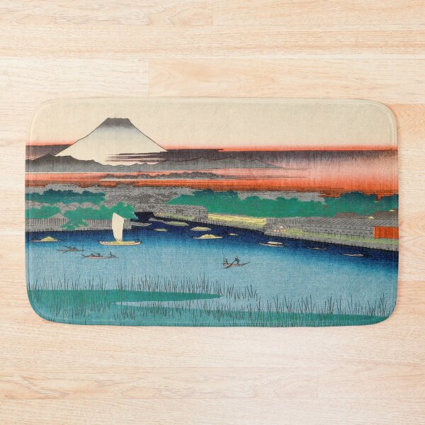Item preview, Mount Fuji over Sumida River Vintage Ukiyo-e Japanese Art designed and sold by VintageArchive.