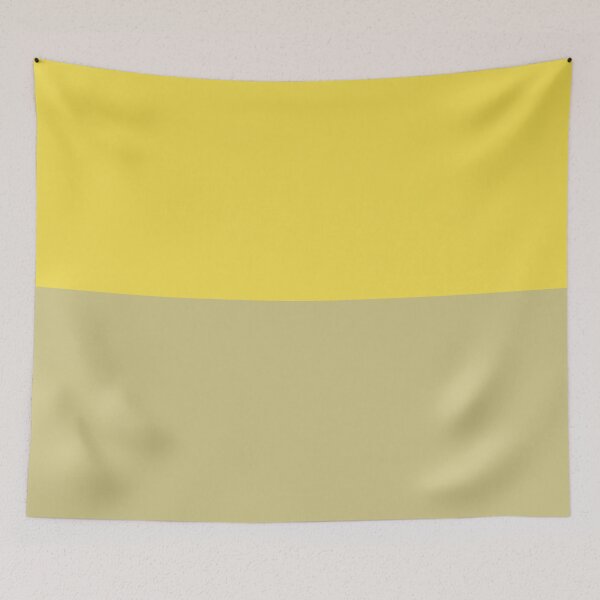 Item preview, Yellow Yellow-Green Horizontal Line Solid Colors 2021 Color of the Year Illuminating - Shadow Green designed and sold by ColorOfTheYears.