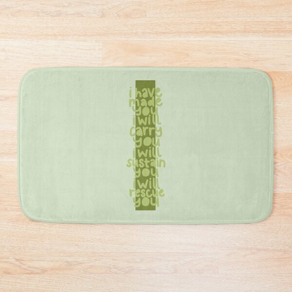 Item preview, Isaiah 46:4 Green Stripe designed and sold by faithprints.
