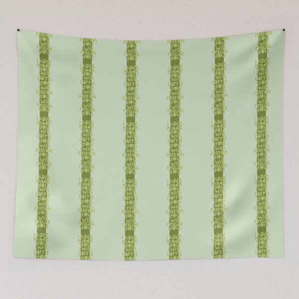 Item preview, Isaiah 46:4 Green Stripe designed and sold by faithprints.