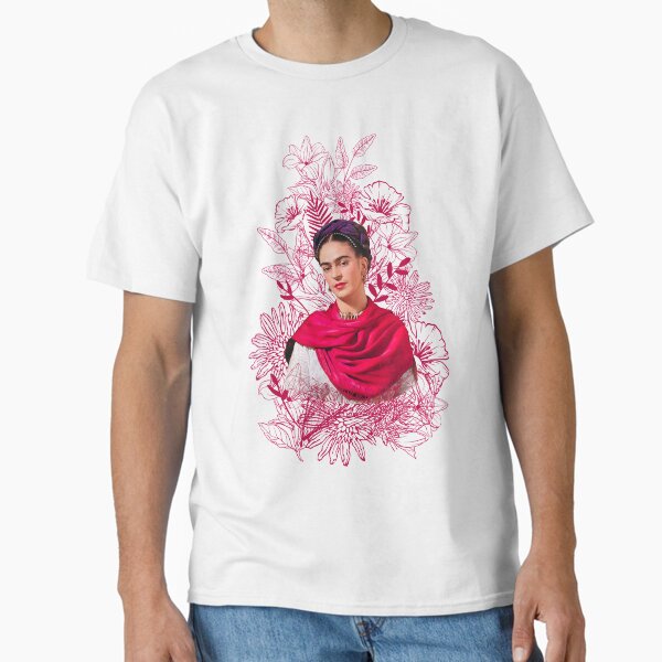 Item preview, Frida Kahlo print, pink flowers designed and sold by Adriana C (All about Frida).