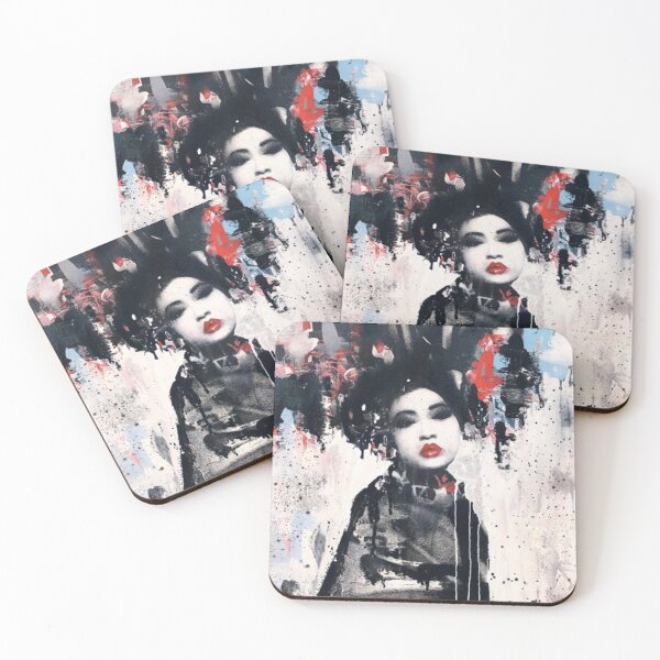 Item preview, Beautiful Lady with Red Lips Graffiti Street Art Photo Design designed and sold by boopsblunt.