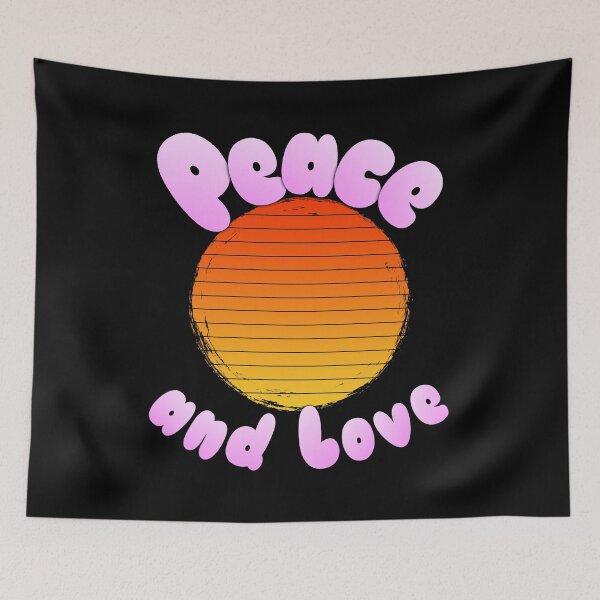 Item preview, 'Peace and Love' Warm Sunset designed and sold by Michael Pilinski.