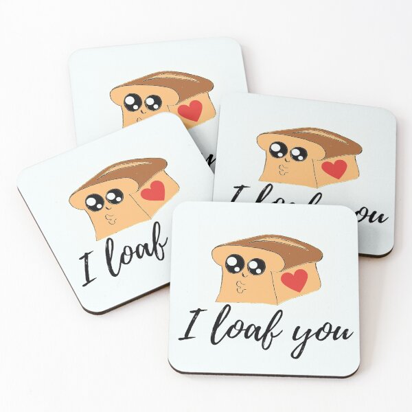 Item preview, I Loaf You Cute Bread Love designed and sold by LeonardoBotha.