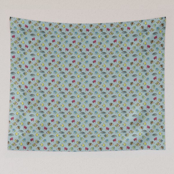 Item preview, Beautiful salt water sea life fish pattern watercolor designed and sold by friendly-fox.