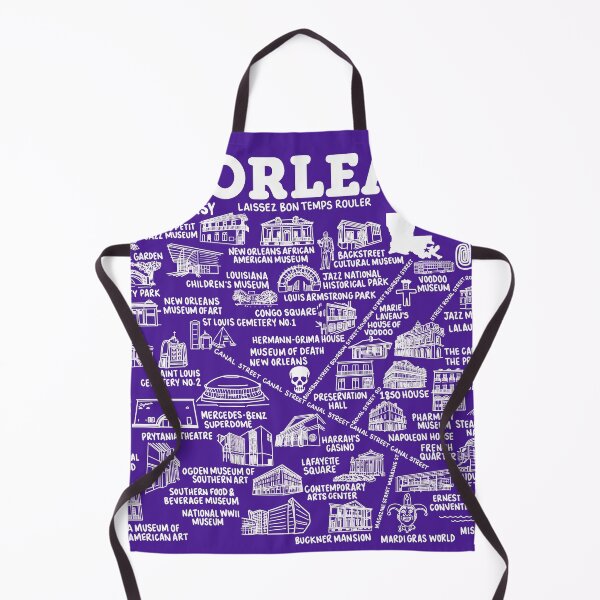 Item preview, New Orleans Map designed and sold by fiberandgloss.