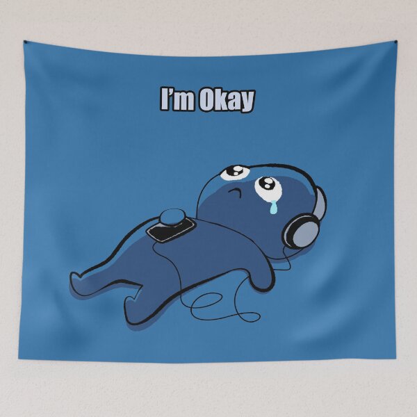 Item preview, Okay Blue Dude designed and sold by Facebook.com/ ArtByAmyMinori.