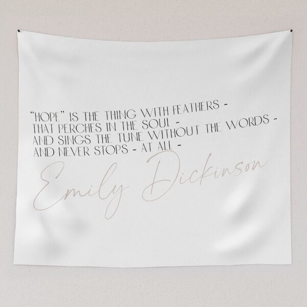 Item preview, Emily Dickinson Poem about hope designed and sold by rissidesigns.
